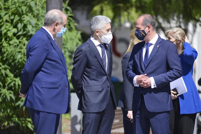 El ministro del Interior, Fernando Grande-Marlaska, en Guadalajara.