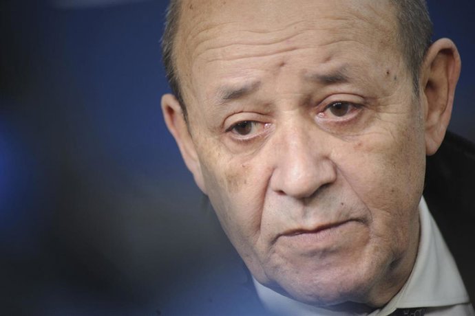 Archivo - Jean-Yves Le Drian, ministro de Exteriores francés