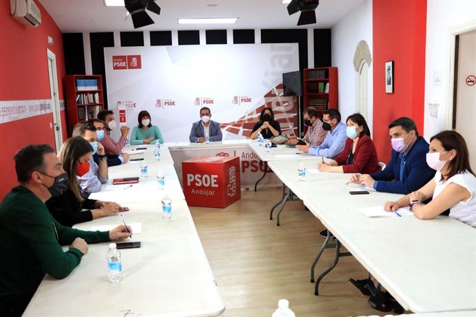 Reunión del Grupo Parlamentario del PSOE de Jaén con responsables municipales socialistas del eje de la N-IV