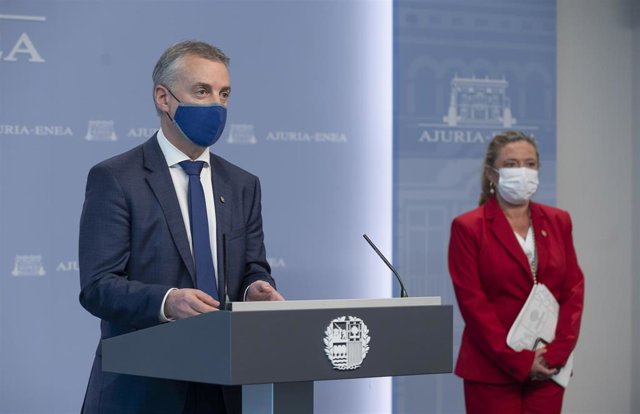 Comparecencia del Lehendakari, Iñigo Urkullu, y la consejera de Salud, Gotzone Sagardui