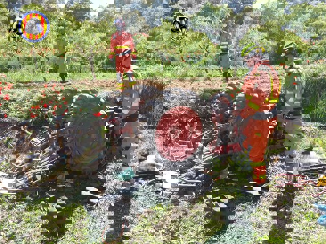 Accidente de tractor en Casas del Rey (Valencia)