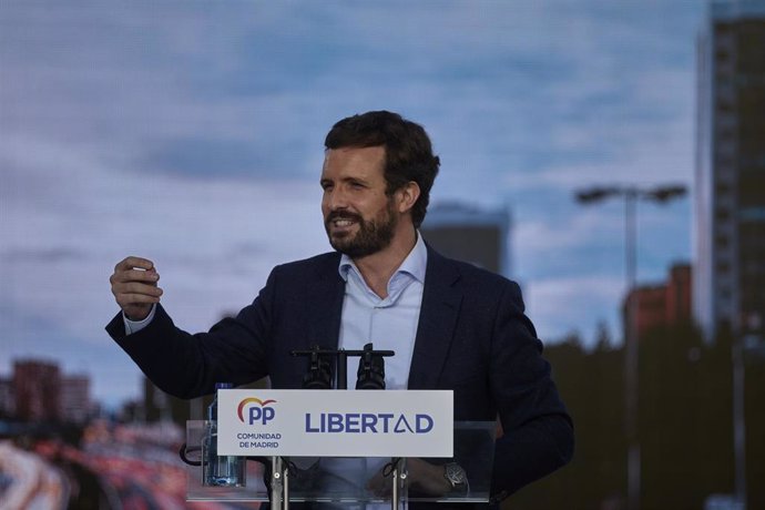 El presidente del PP, Pablo Casado 