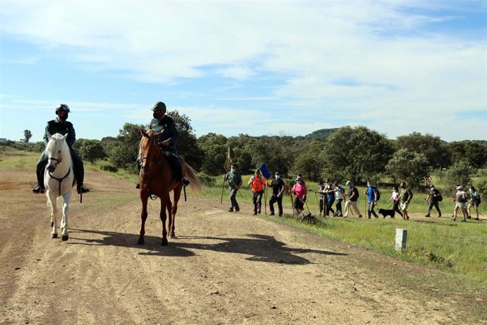 La Guardia Civil arranca la conmemoración del 177 aniversario de su fundación retomando 'El Camino Mozárabe',