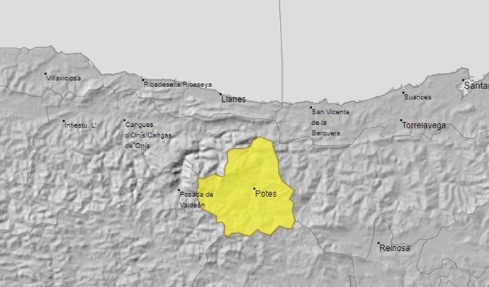 Liébana, en aviso por viento este domingo, 9 de mayo