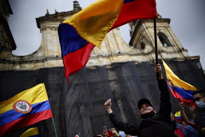 Imagen de archivo de las protestas en Colombia.