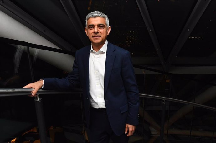 08 May 2021, United Kingdom, London: Labour's Sadiq Khan arrives at City Hall, for the declaration as to the next Mayor of London. Photo: Victoria Jones/PA Wire/dpa