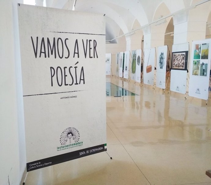Exposición en la Biblioteca de Extremadura.