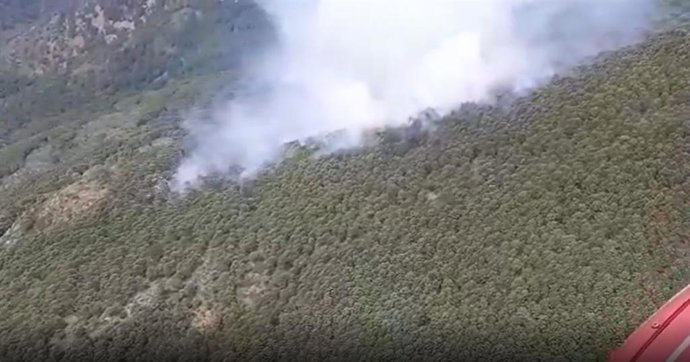 Imagen de archivo del incendio forestal en Genalguacil