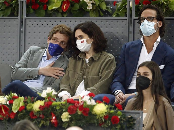 José Luis Martínez Almeida, Isabel Díaz Ayuso, Feliciano López y Sandra Gago compartieron palco en la final del Mutua Madrid Open de Tenis