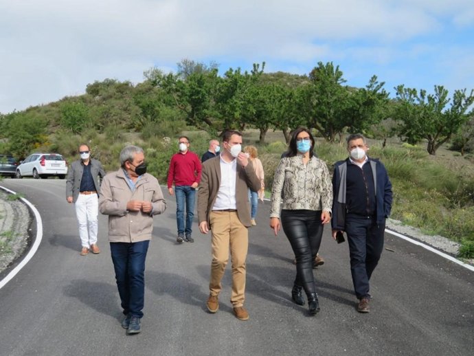 Visita de la Junta a Padul sobre actuaciones del Plan Itínere