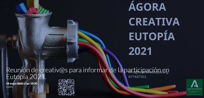 Cartel de 'Ágora Creativa' en Eutopía21.