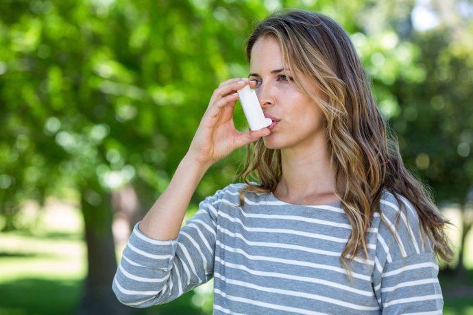 Asma, inhalador.