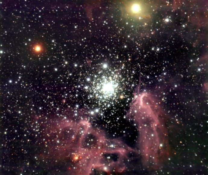 Imagen del cúmulo de estrellas masivo NGC 3603, obtenida con el Very Large Telescope.