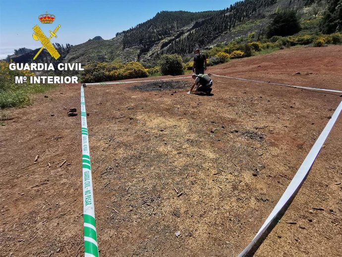 El GEDEX de la Guardia Civil destruye una mina anticarro de instrucción en Gran Canaria