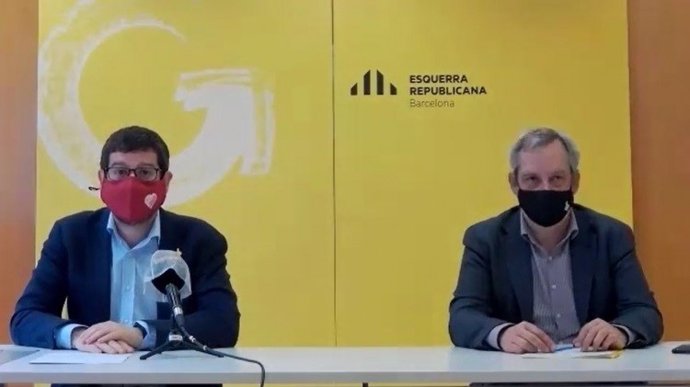 Arxiu - Els regidors d'ERC a Barcelona Jordi Castellana i Jordi Coronas.