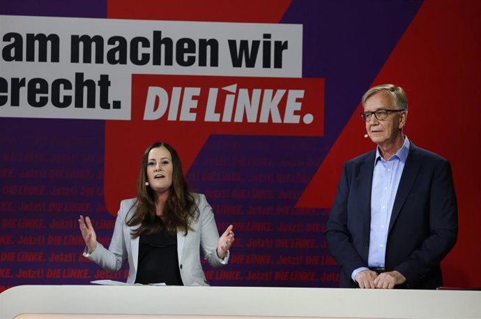 Die Linke presenta a Janine Wissler y Dietmar Bartsch como principales candidatos para las elecciones federales de septiembre, a 10 de mayo de 2021
