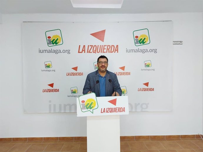 El coordinador provincial de IU, Guzmán Ahumada