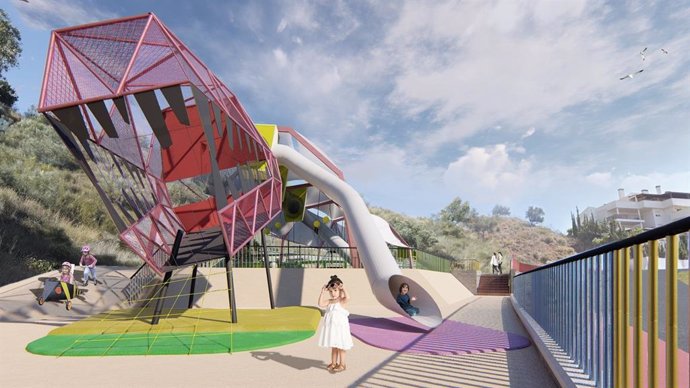 Recreación de un nuevo parque infantil en Rincón de la Victoria