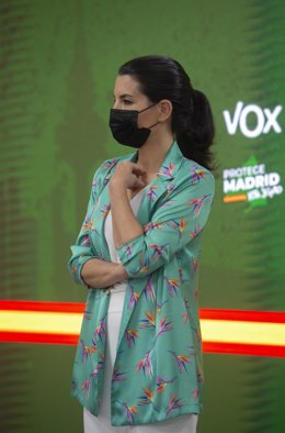 La candidata de Vox a la Presidencia de la Comunidad de Madrid, Rocío Monasterio.