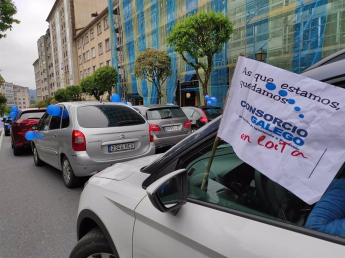 Protesta de las trabajadoras del Consorcio Galego de Servizos da Igualdade e do Benestar