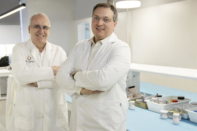 DrMatteo y Jordi Segura: Jordi Segura, R&D Director at Bella Aurora Labs and Dr Matteo Bordignon.
