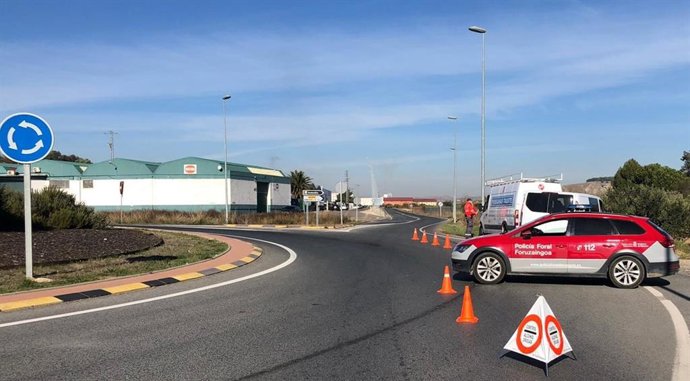 Control de la Policía Foral.