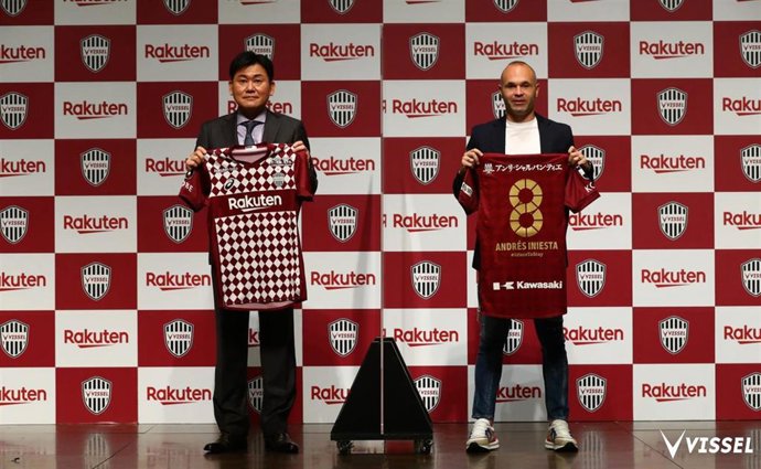Renovación del futbolista Andrés Iniesta con el Vissel Kobe japonés hasta 2023