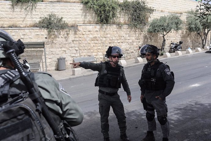 Fuerzas de seguridad de Israel en Jerusalén