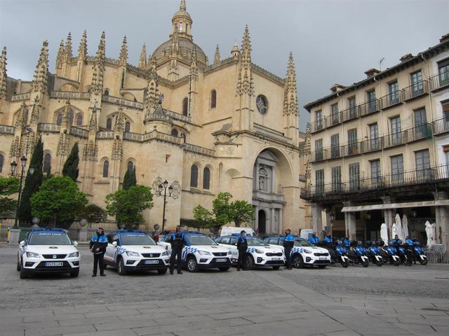 Nuevos vehículos de la Policía Local de Segovia.