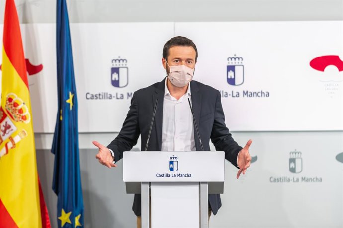 El consejero de Desarrollo Sostenible, José Luis Escudero, en rueda de prensa