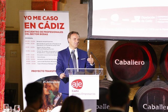 David de la Encina en la jornada 'Yo me caso en Cádiz'