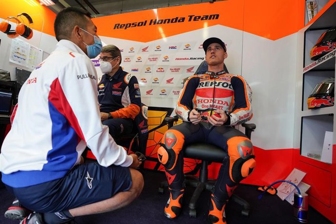 El piloto español de MotoGP Pol Espargaró (Repsol Honda) en el GP de España de Jerez