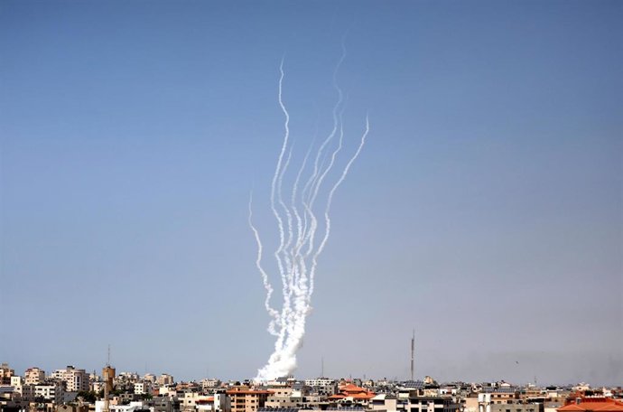 Lanzamiento de proyectiles desde la Franja de Gaza