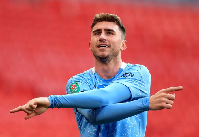 Aymeric Laporte con el Manchester City