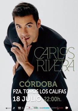 Cartel del concierto de Carlos Rivera en Córdoba.