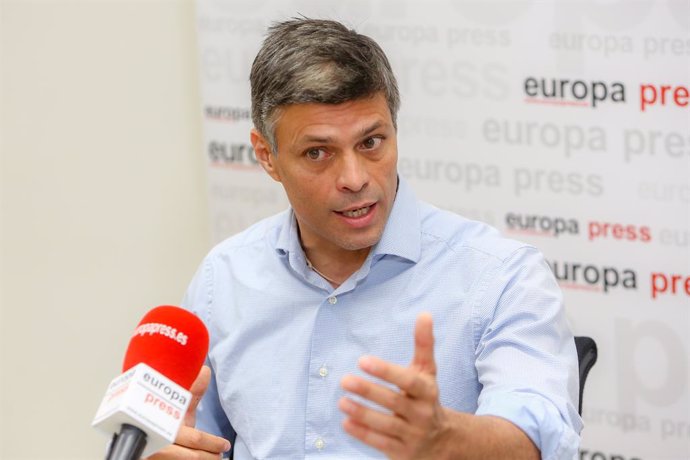 El dirigente opositor venezolano Leopoldo López, durante una entrevista para Europa Press, a 22 de abril de 2021, en Madrid (España). El político venezolano llegó a Madrid el pasado mes de octubre. La Fiscalía del país latinoamericano prepara la solicit