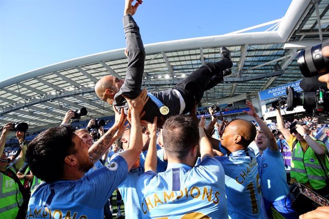 Archivo - Celebración de la última Premier conquistada por el Manchester City en 2019