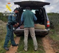 Cuatro cazadores denunciados en abril durante la campaña contra el furtivismo de la Guardia Civil de Burgos