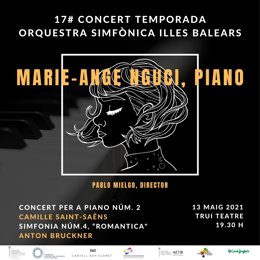 Cartel del concierto de final de temporada de la Orquesta Sinfónica de Baleares.