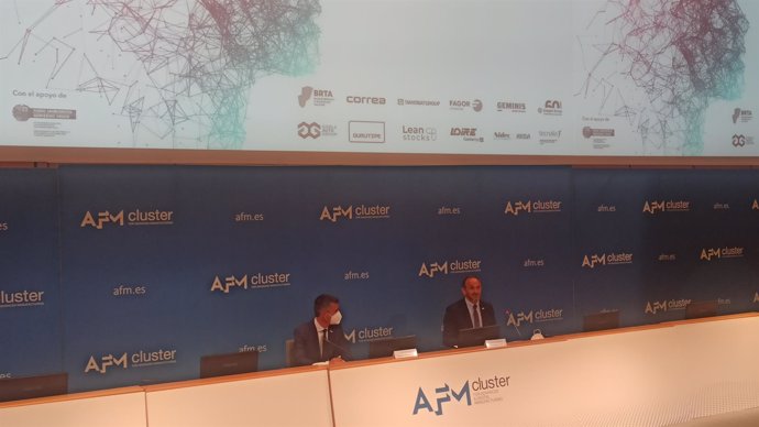 El secretario general de AFM, Xabier Ortueta, y el presidente César Garbalena