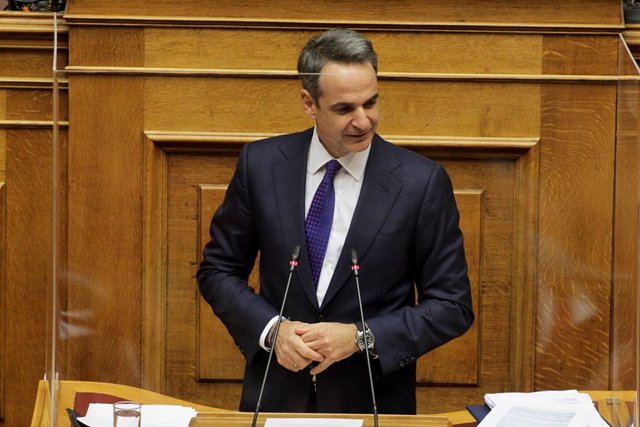 Archivo - El primer ministro griego, Kyriakos Mitsotakis.
