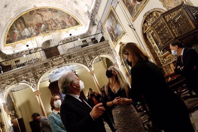 Patricia del Pozo, durante su visita al Hospital de la Caridad