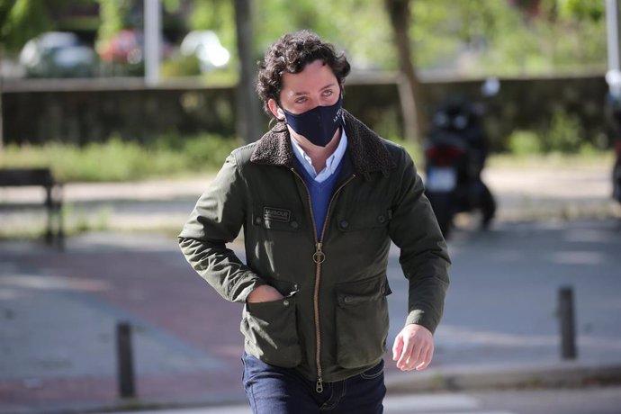 Francisco Nicolás Gómez Iglesias, conocido como 'El Pequeño Nicolás', a su llegada a la Audiencia Provincial de Madrid.