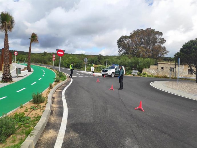 Archivo - Control en las calles de Barbate