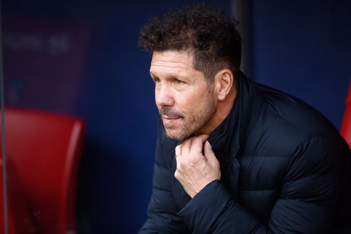 Archivo - Diego Pablo Simeone, head coach of Atletico de Madrid, in action during the Spanish League, La Liga, football match played between Atletico de Madrid and CD Leganes at Wanda Metropolitano Stadium on January 26, 2020 in Madrid, Spain.