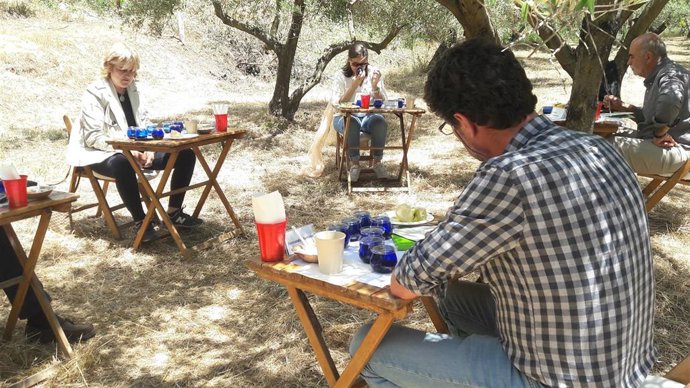 Celebración de una cata de Ecotrama en una imagen de archivo.