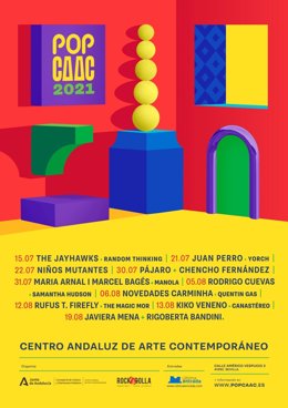 Más de 40 grupos, solistas y dj's en el POP CAAC 2021 que reunirá a Javiera Mena, Kiko Veneno o Juan Perro