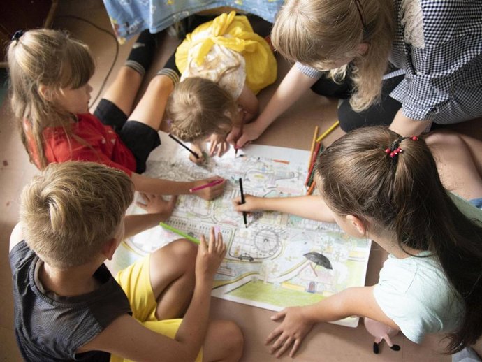 Archivo - Niños en ALDEAS INFANTILES SOS