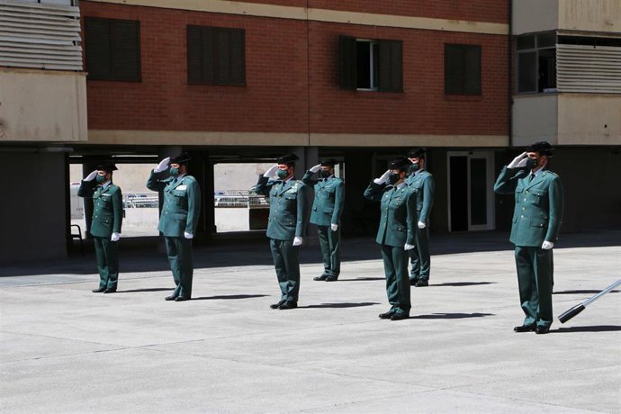Acto de conmemoración del 177 aniversario de la fundación de la Guardia Civil.
