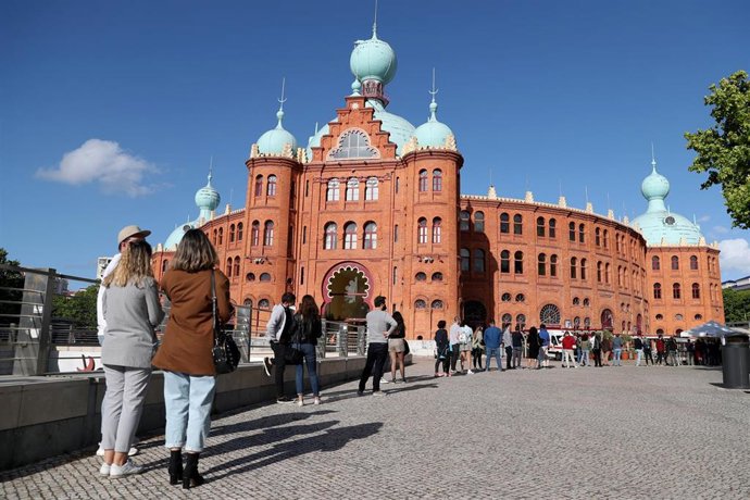 Entrada a un evento piloto en Lisboa